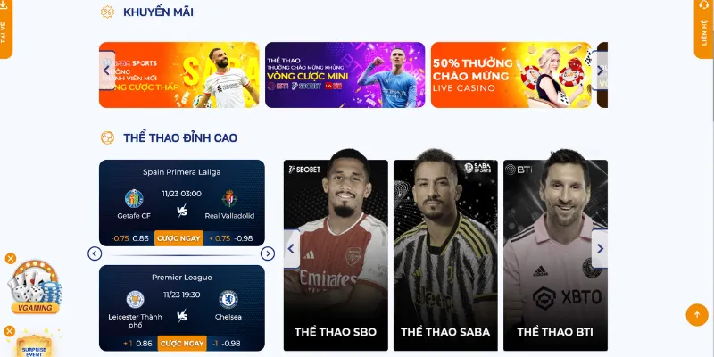 Các khuyến mãi từ trang nhà cái Viva88